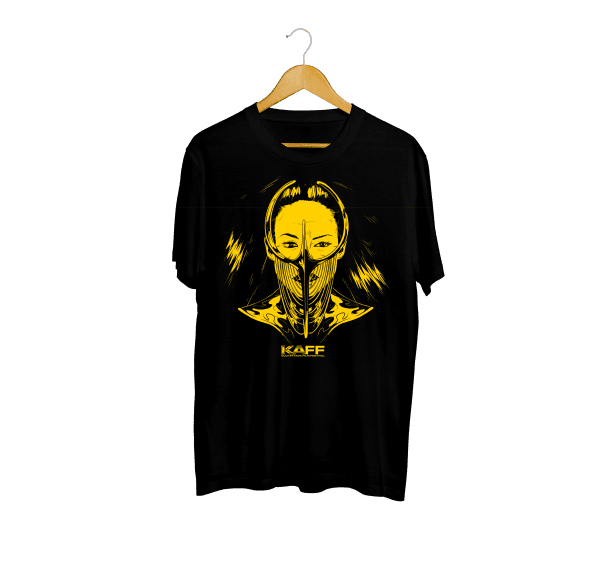 KAFF-Shirt - Jenny (schwarz/gelb)