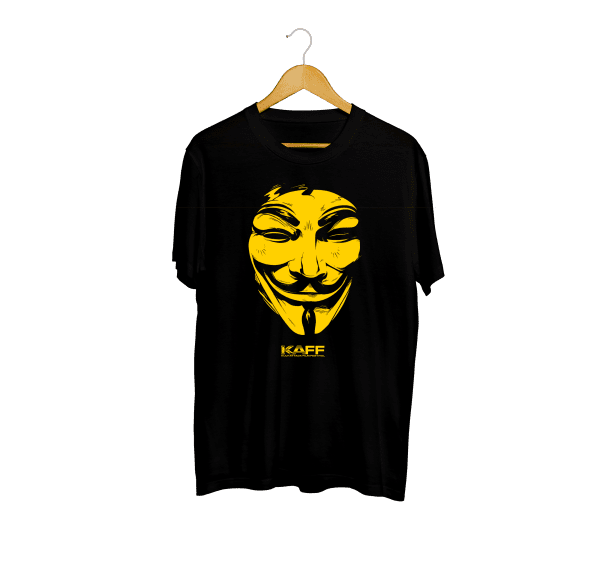 KAFF-Shirt - V (schwarz/gelb)
